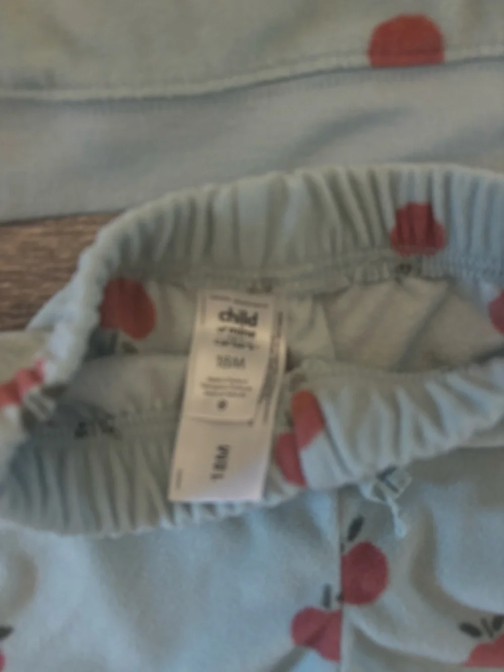 Carters Child Of Mine Baby Girl Fleece Apple Matching Set Size 18 Months